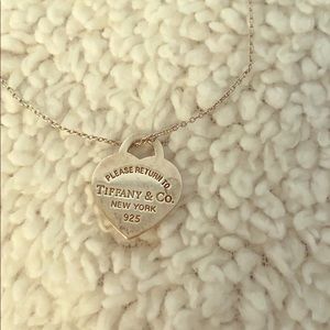 Authentic Tiffany & Co. Heart pendant necklace